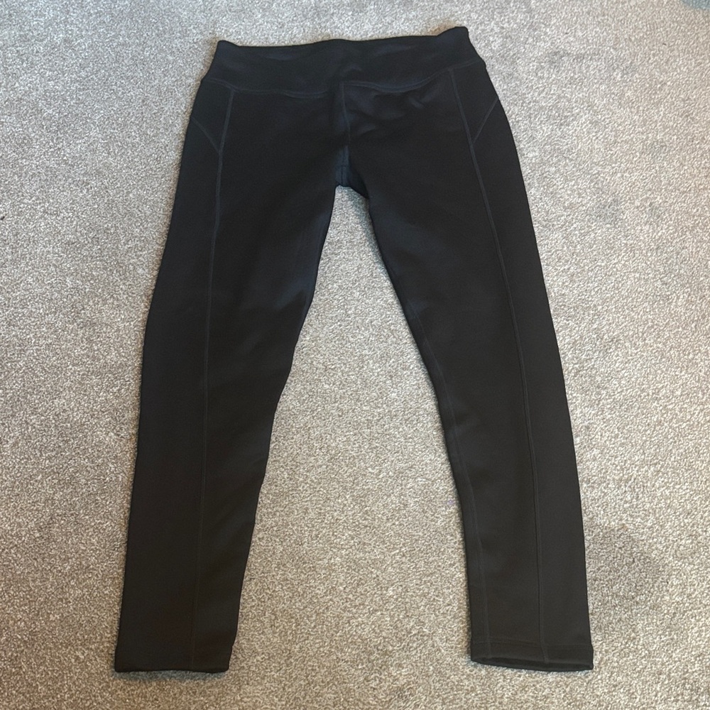 Avalanche Black Fleece Lined Women's Leggings size large